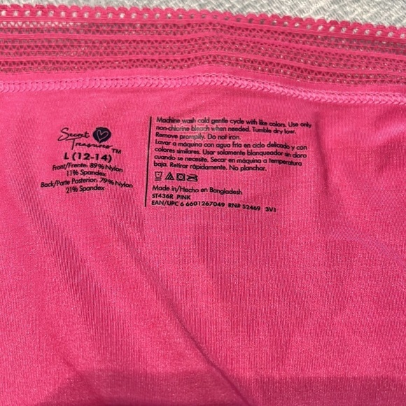 Secret Treasures Jacquard Hipster Panties Pink - Picture 4 of 4